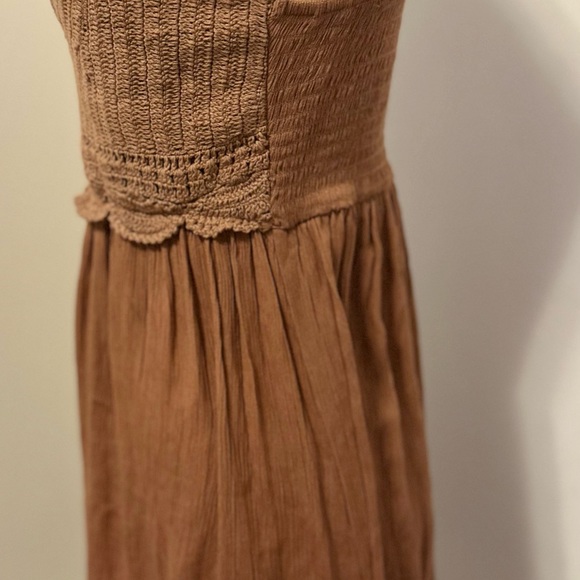Brown crochet mini dress - Picture 2 of 4